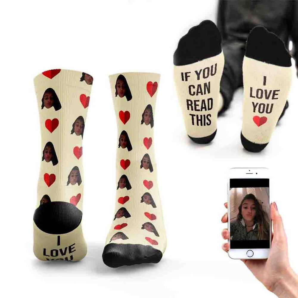 
                  
                    If You Can Read This I Love You Socks
                  
                