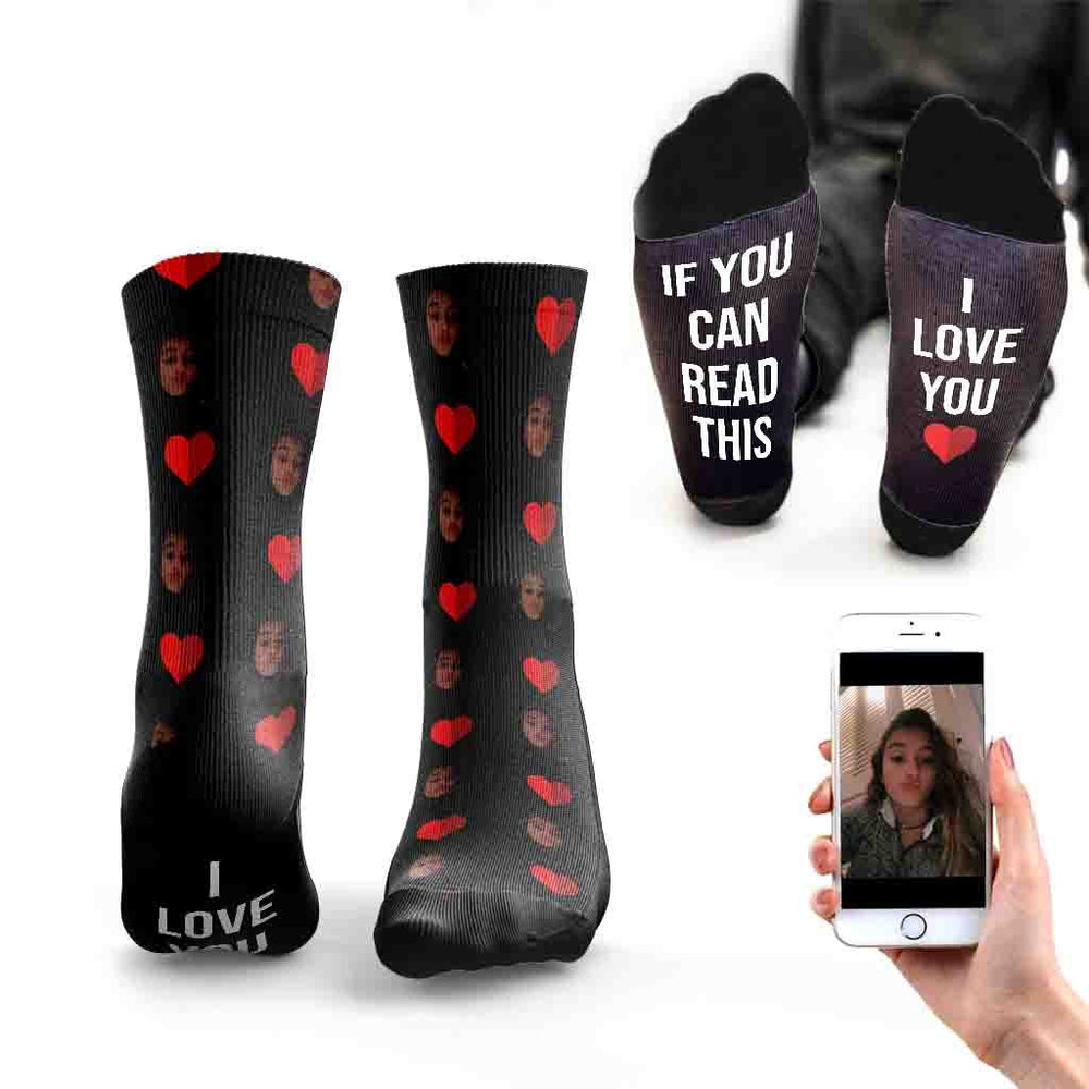 
                  
                    If You Can Read This I Love You Socks
                  
                