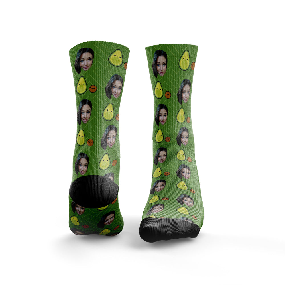 
                  
                    Cute Avocado & Stone Face On Socks
                  
                