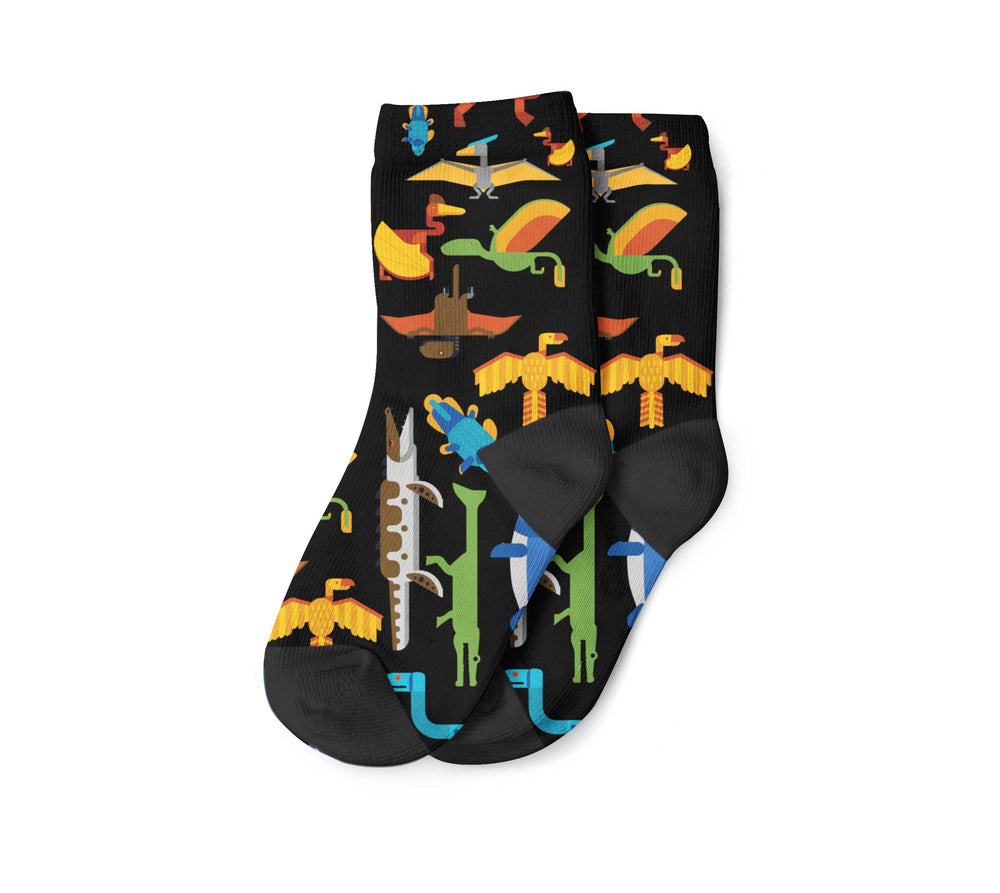Kids Geometric Dinosaur Socks