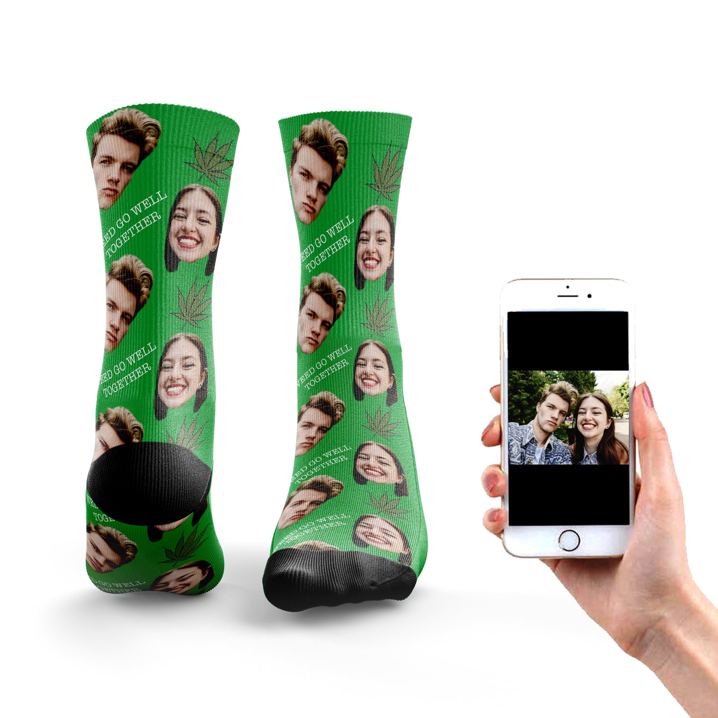 
                  
                    Weed Go Well Together Socks
                  
                