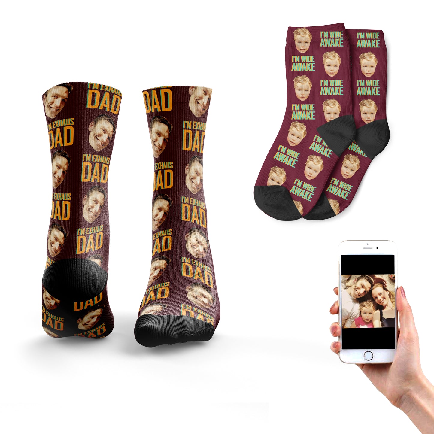 
                  
                    'Exhaus-dad' Matching Father & Son Socks
                  
                