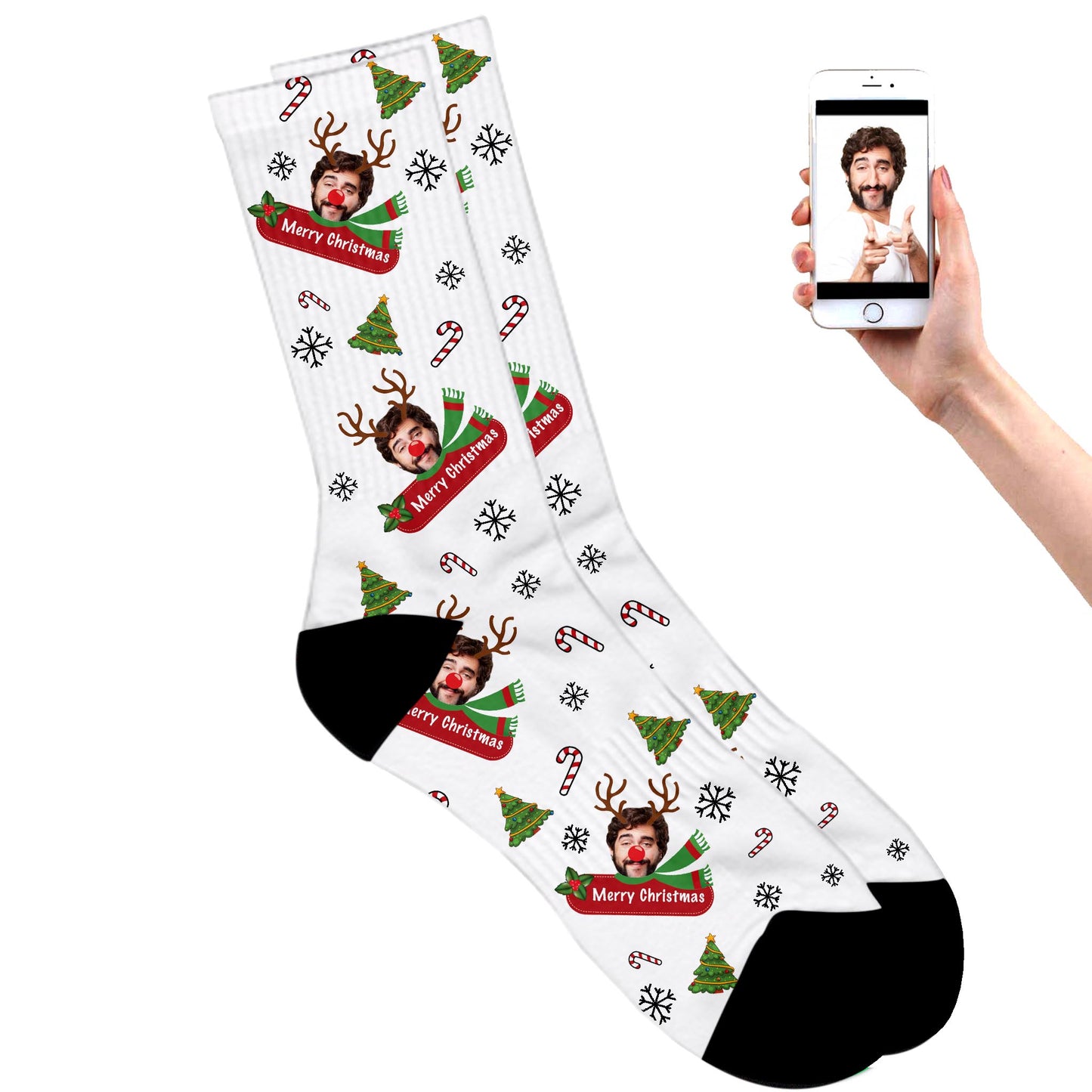 
                  
                    Merry Christmas Reindeer Socks
                  
                