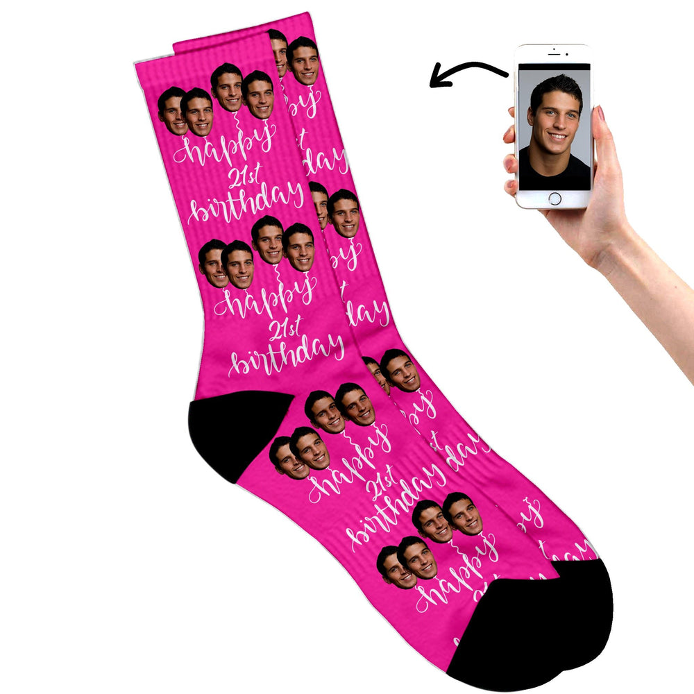 
                  
                    Personalised 21st Birthday Socks
                  
                