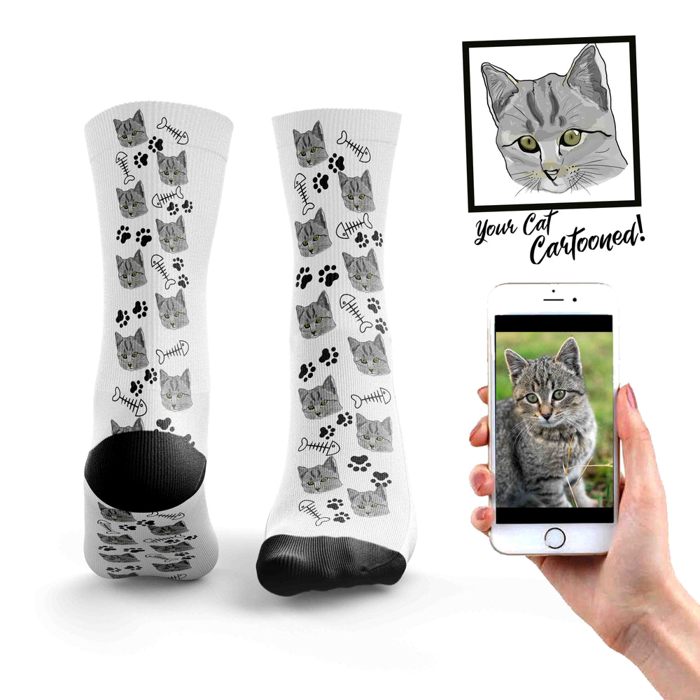 Cartoon Cat Socks
