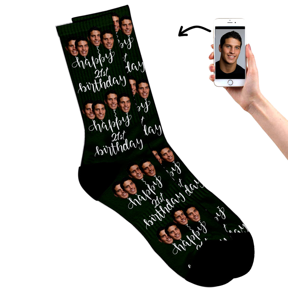 
                  
                    Personalised 21st Birthday Socks
                  
                