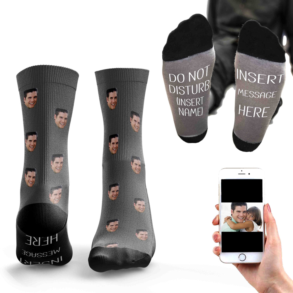 Face Socks - Personalised Message