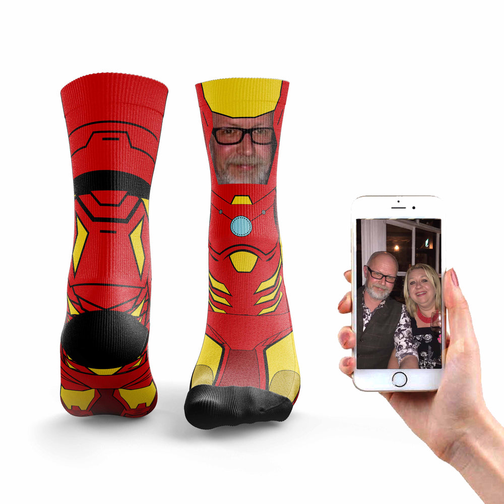 Personalised Iron Man Socks