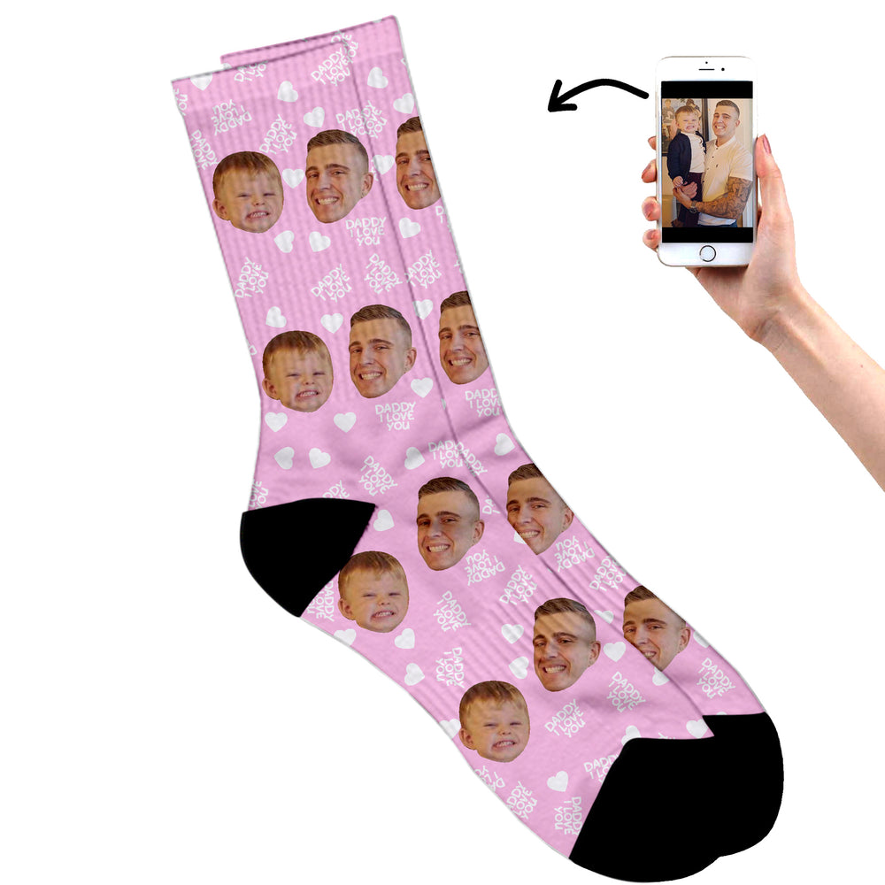 
                  
                    Fathers Day Socks - I Love You Daddy
                  
                