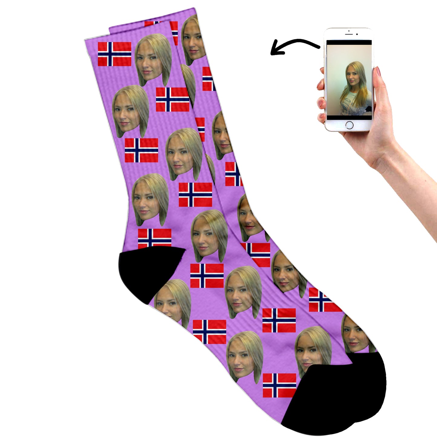 
                  
                    Norway Face Socks
                  
                