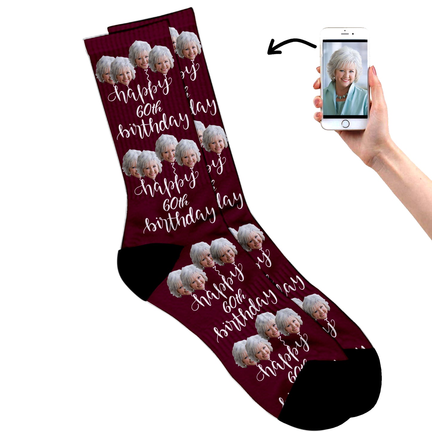 
                  
                    Happy 60th Birthday Socks
                  
                