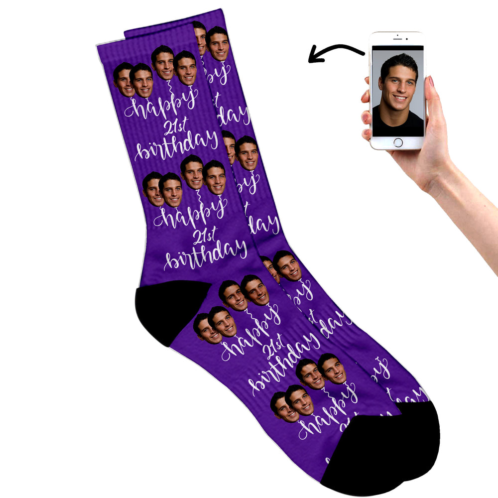 Personalised 21st Birthday Socks