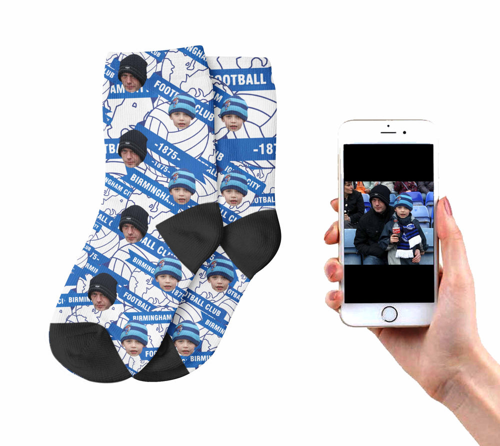 Kids Customised Blues Socks