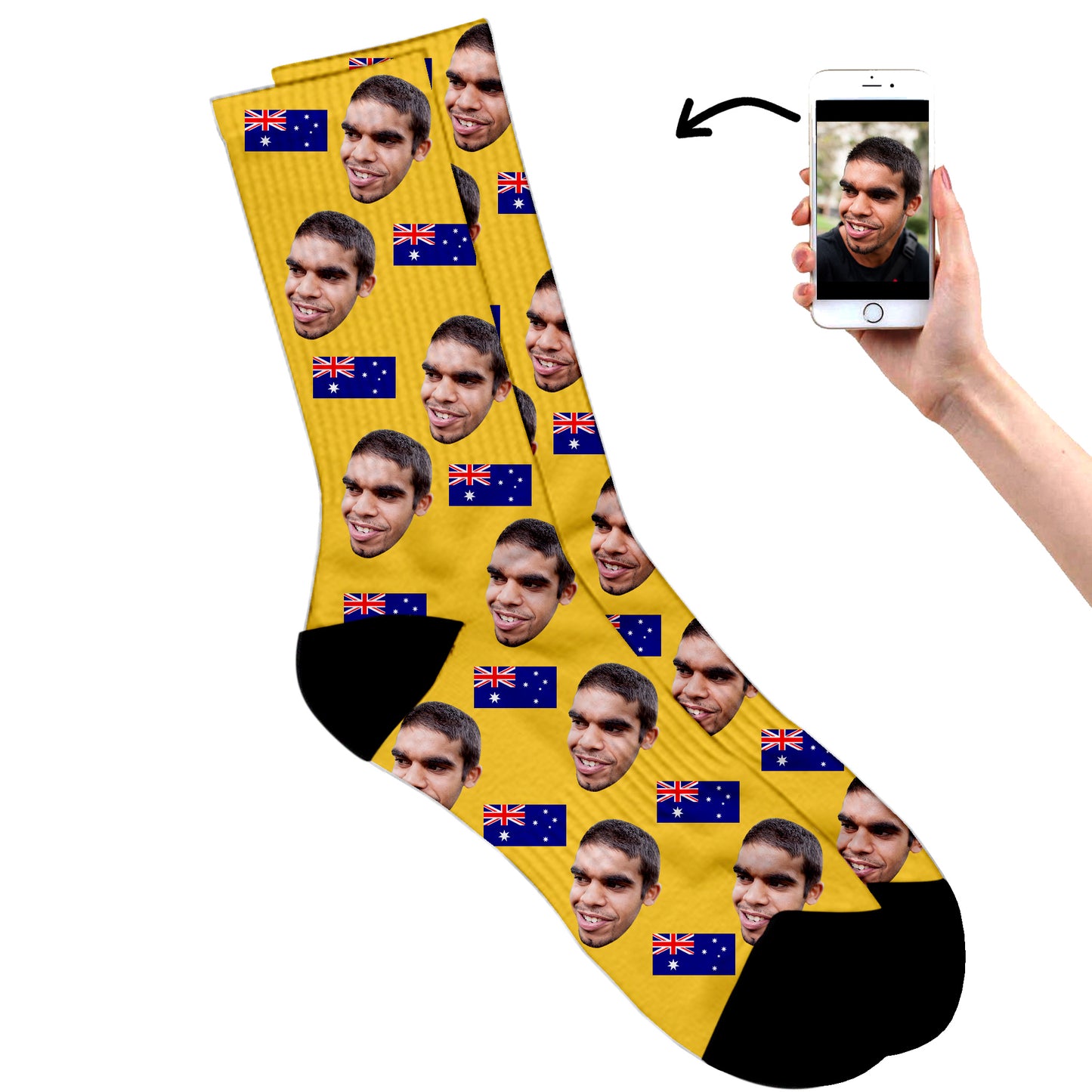 
                  
                    Australian Face Socks
                  
                